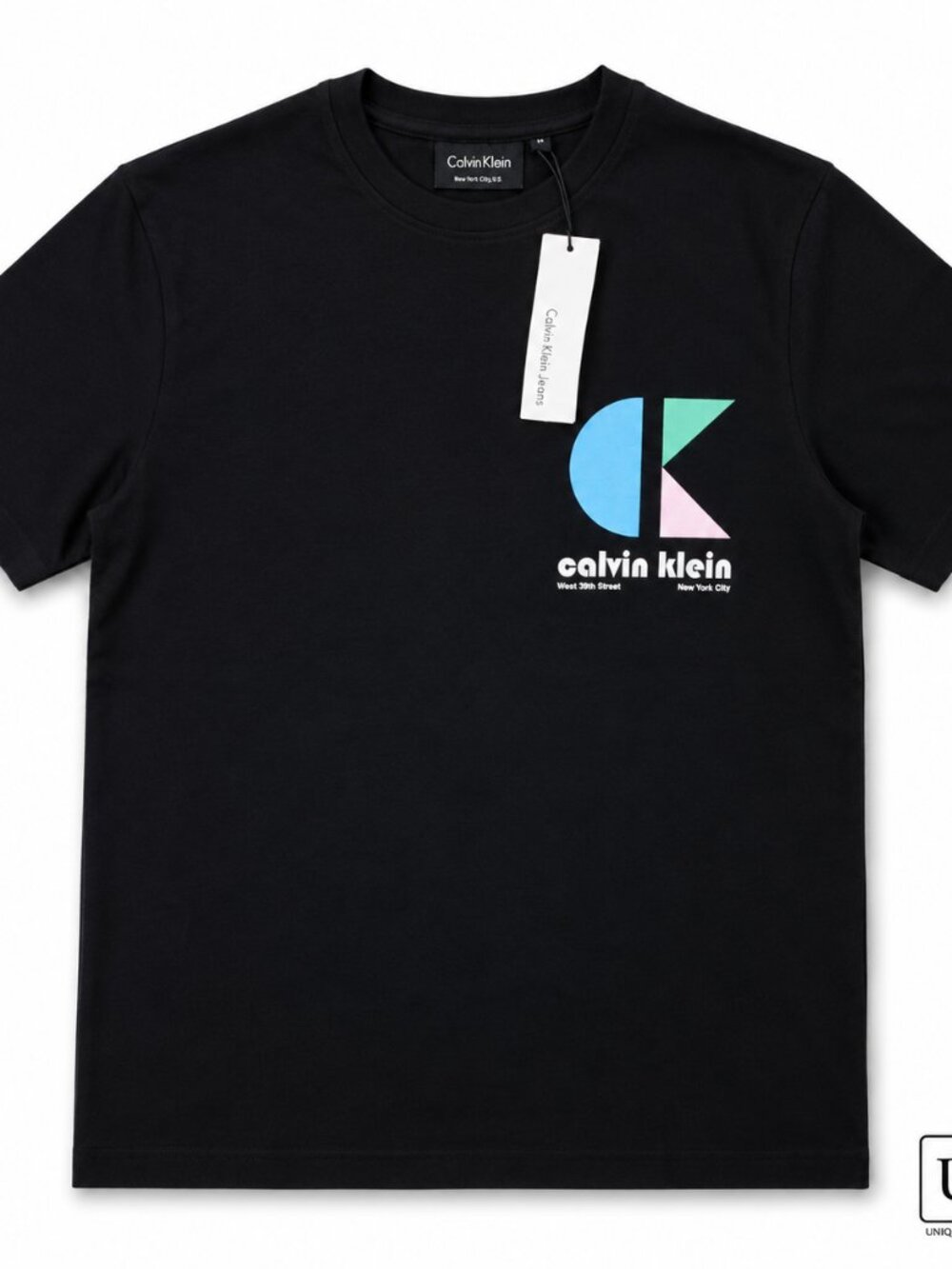 Calvin Klein Jeans Men’s Black Logo Graphic T-Shirt NWT | CK Tee